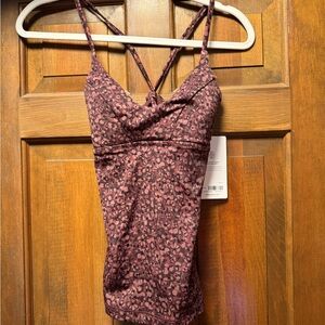 Athleta Brown Floral Tankini
